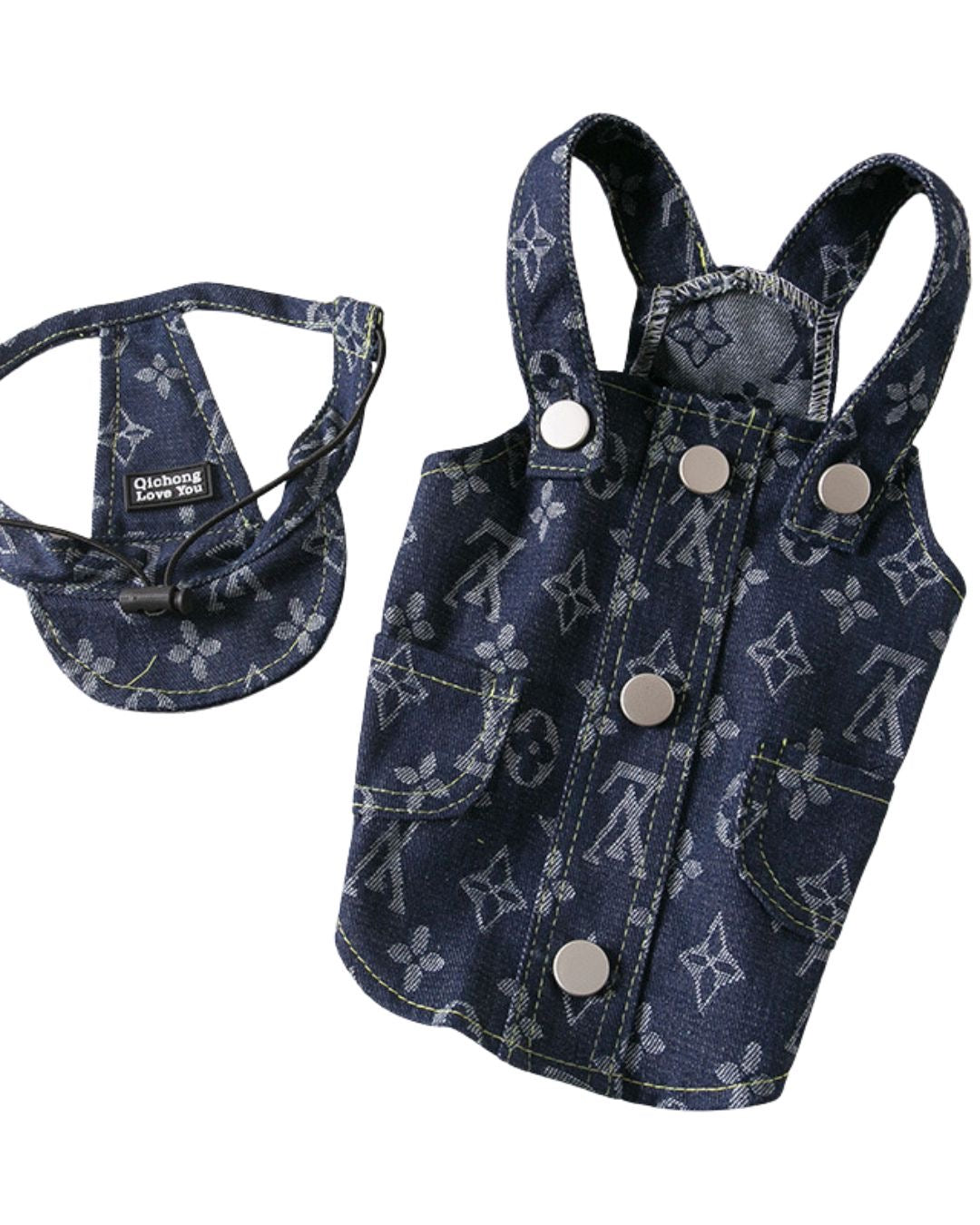 Denim Woofie Vuitton Dungaree