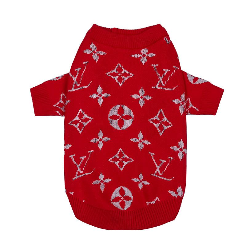 Poofie Vuitton Sweater Red