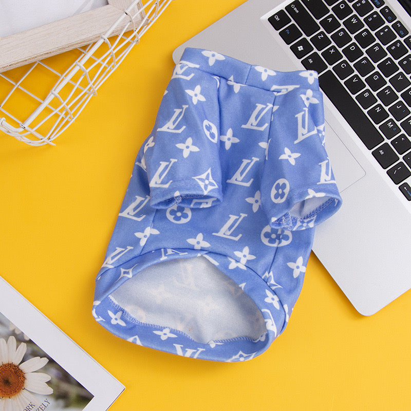 Woofy Vuitton Jumper Blue